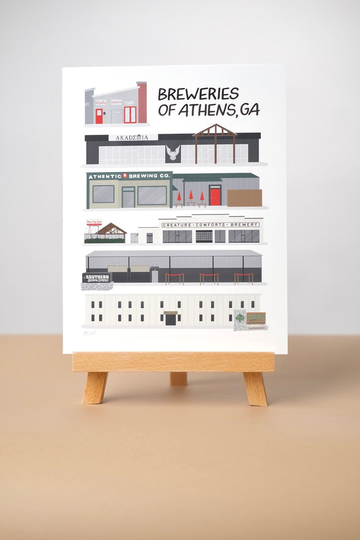 Breweries of Athens Print