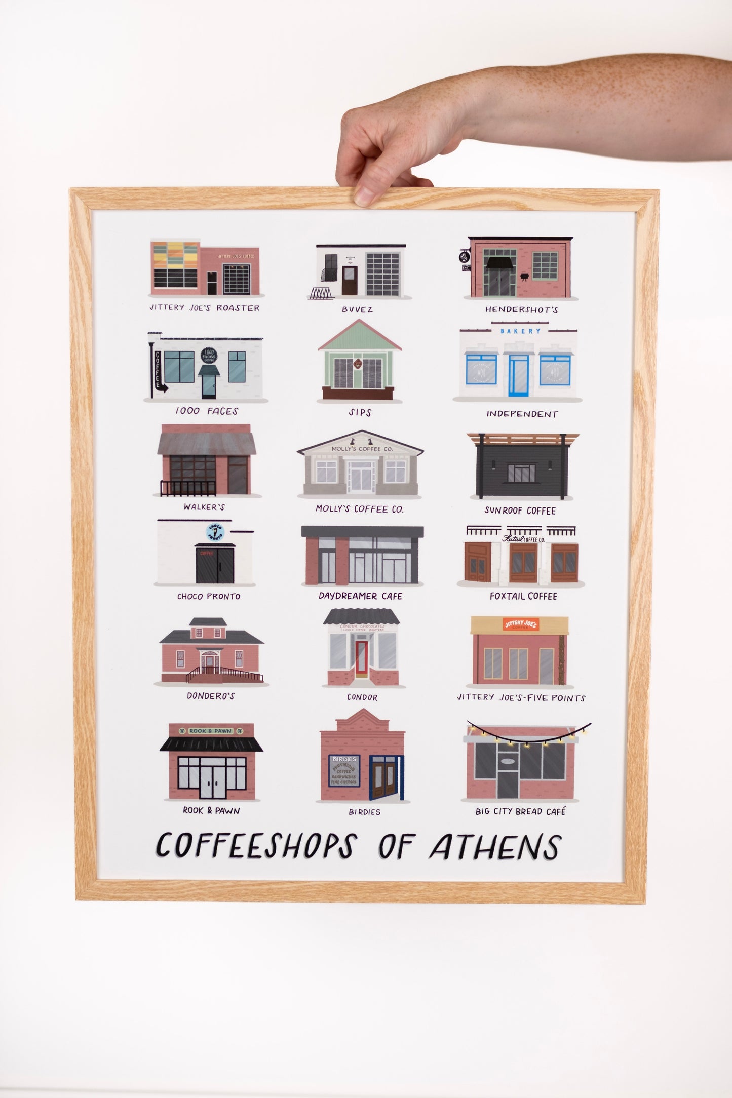 Coffeeshops of Athens Print