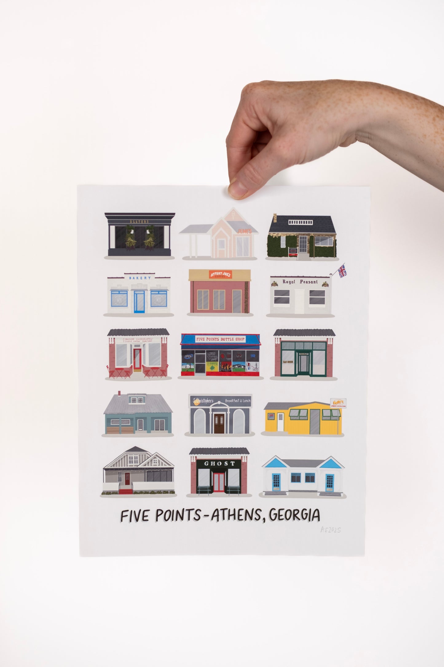 Five Points Athens Print