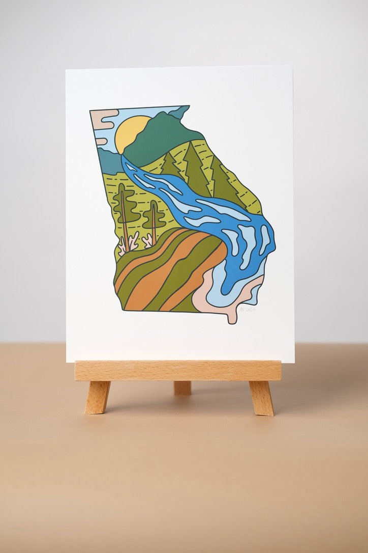 Geo Georgia Print