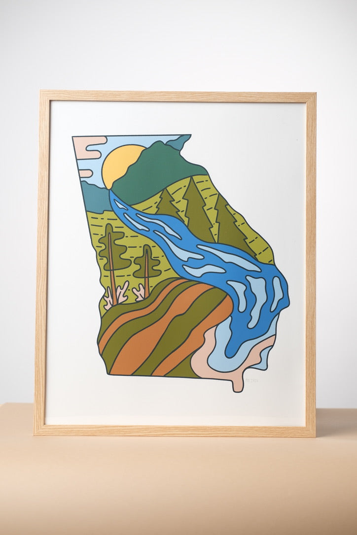 Geo Georgia Print