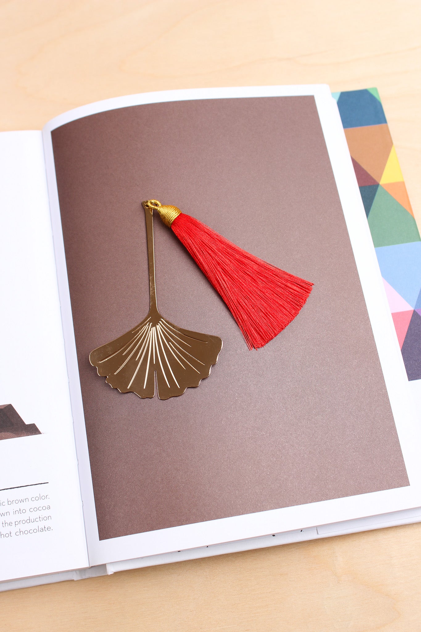 24 Karat Gold Plated Ginkgo Bookmark