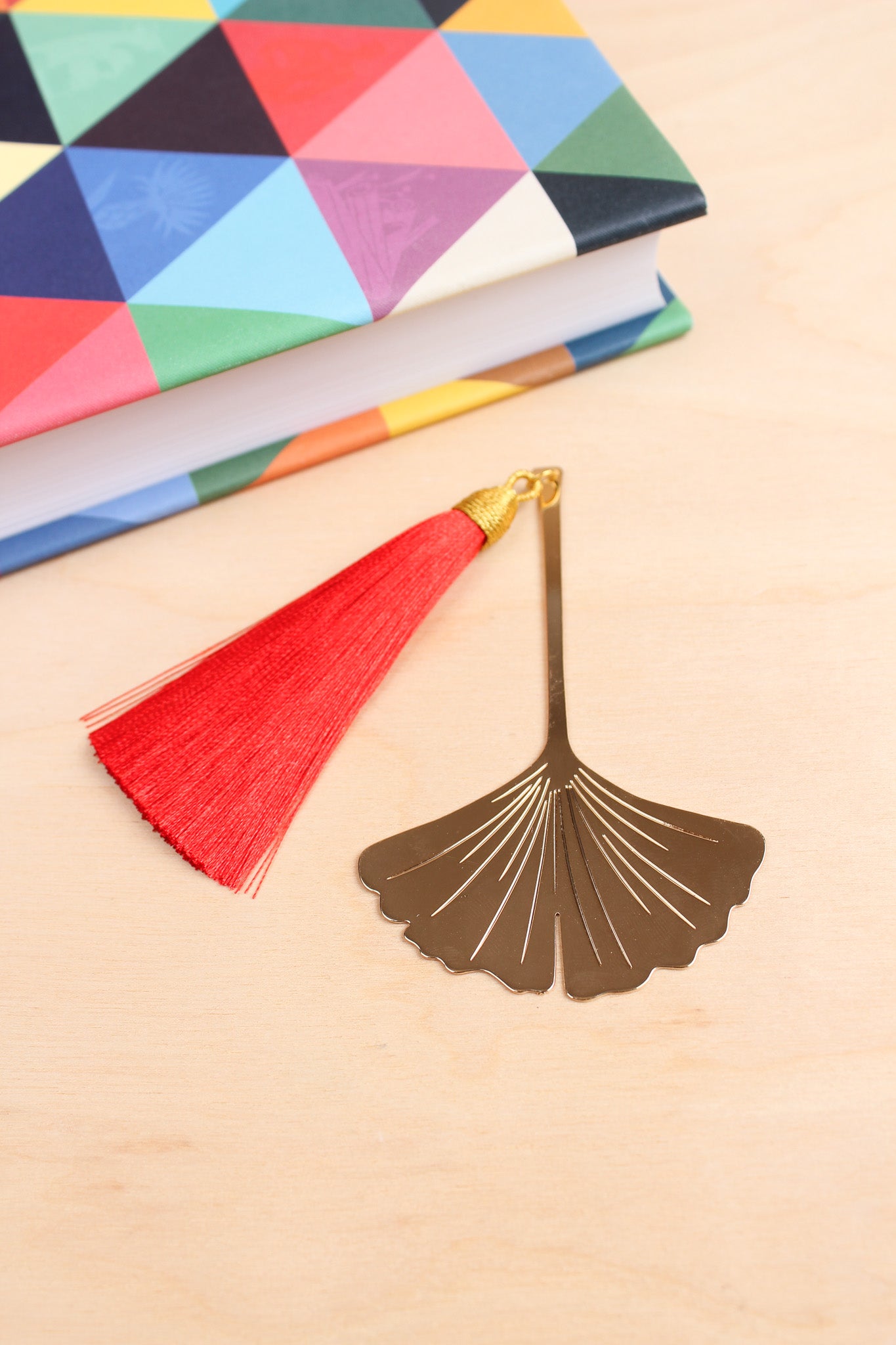 24 Karat Gold Plated Ginkgo Bookmark