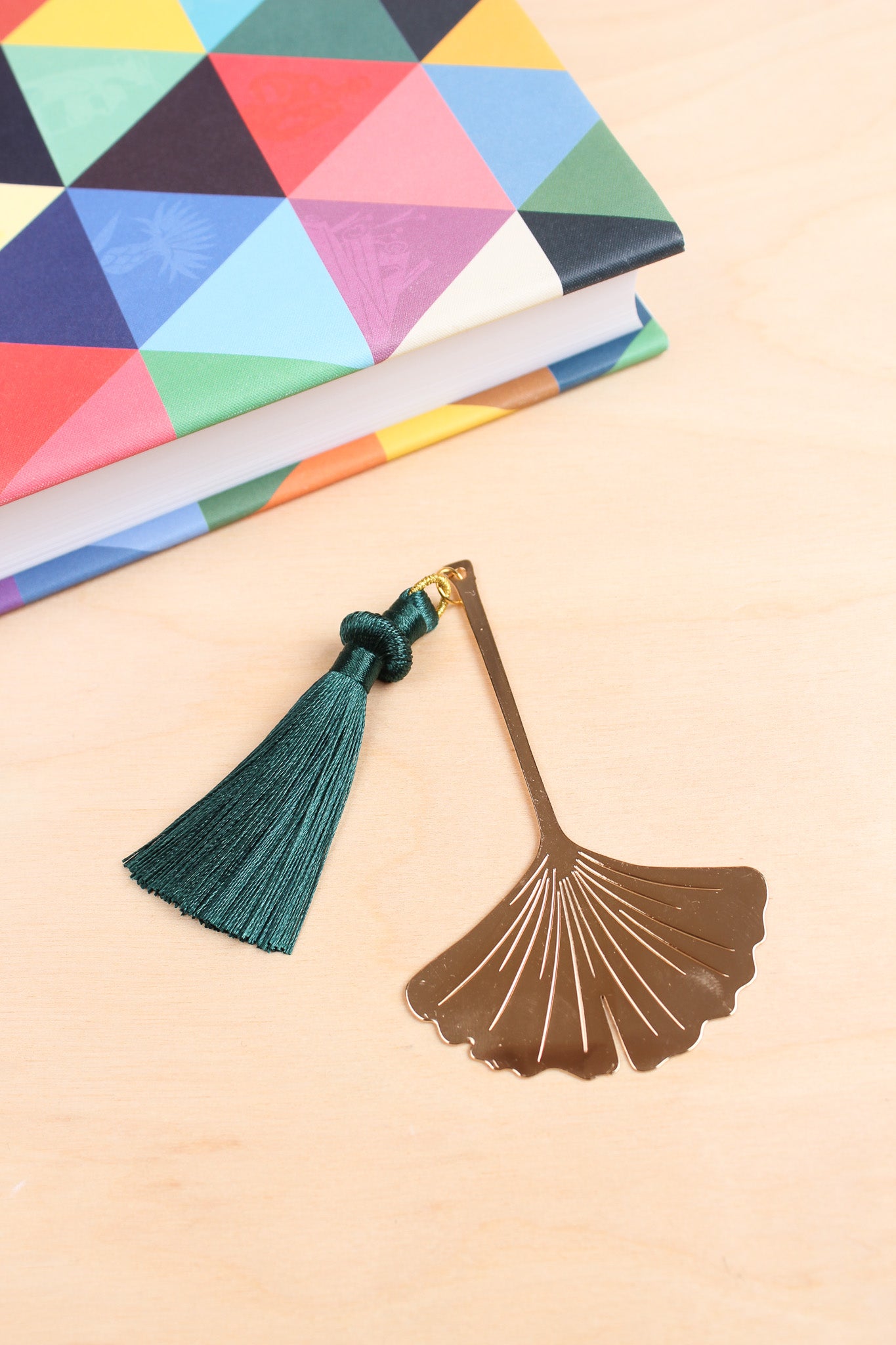 24 Karat Gold Plated Ginkgo Bookmark