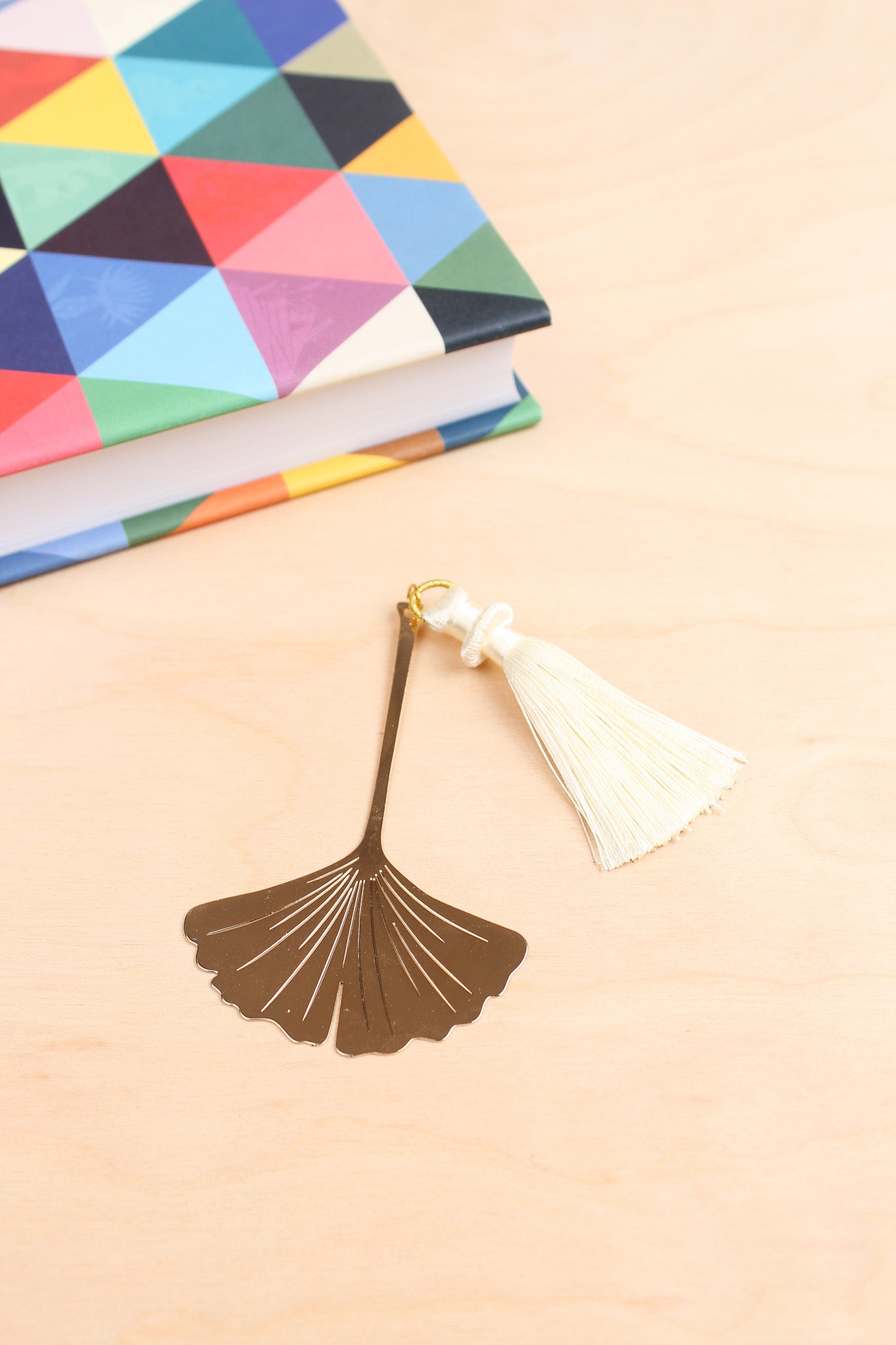 24 Karat Gold Plated Ginkgo Bookmark
