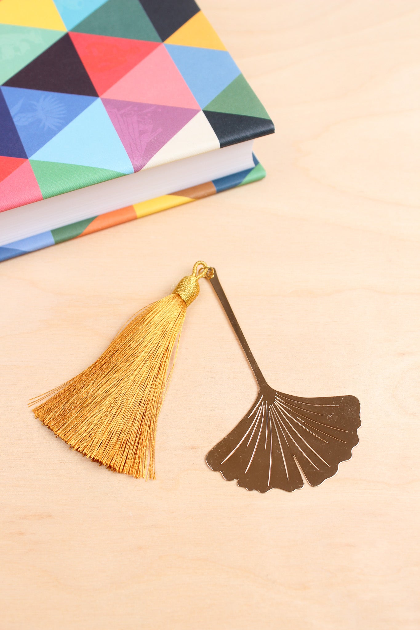 24 Karat Gold Plated Ginkgo Bookmark