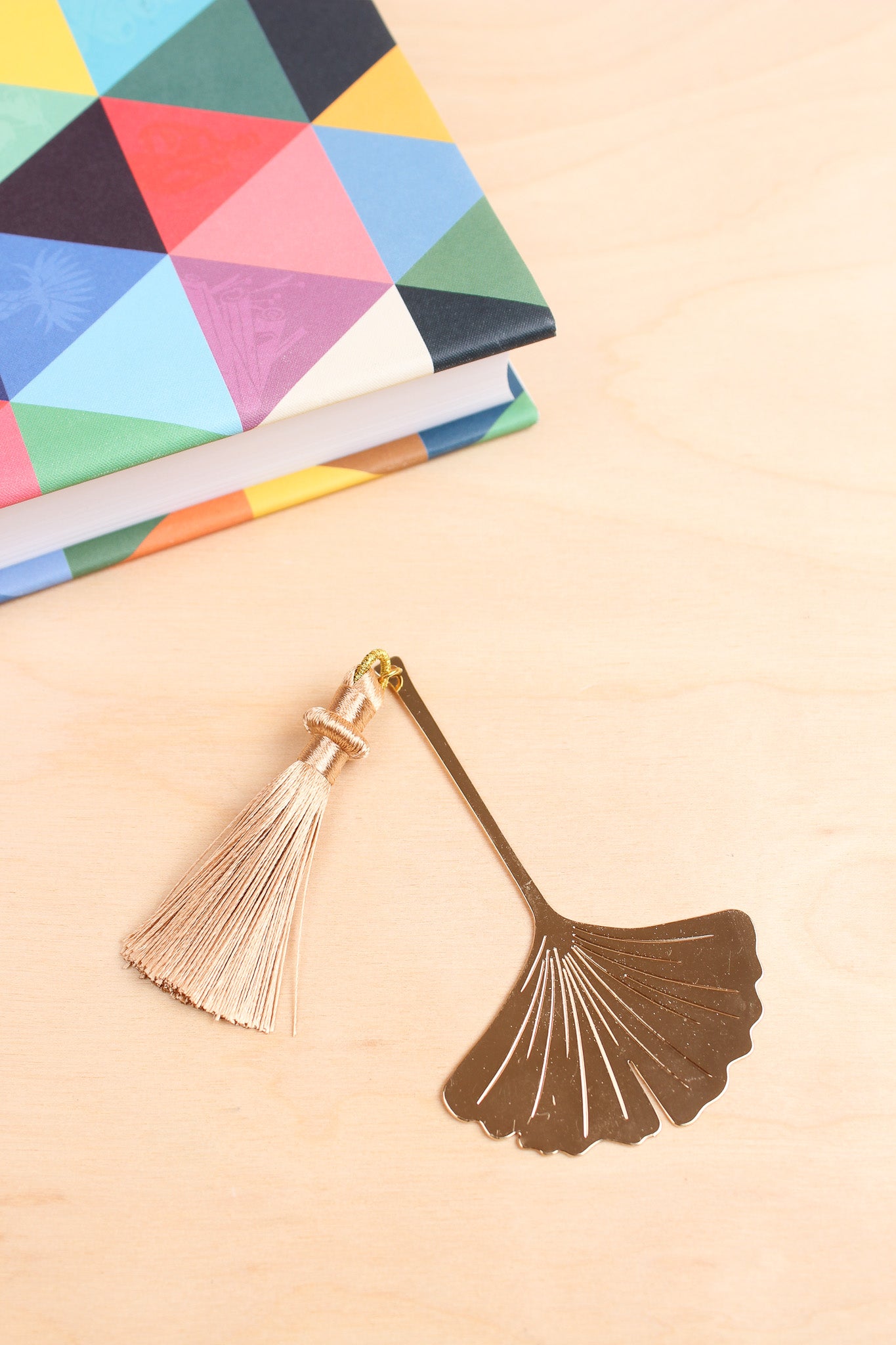 24 Karat Gold Plated Ginkgo Bookmark