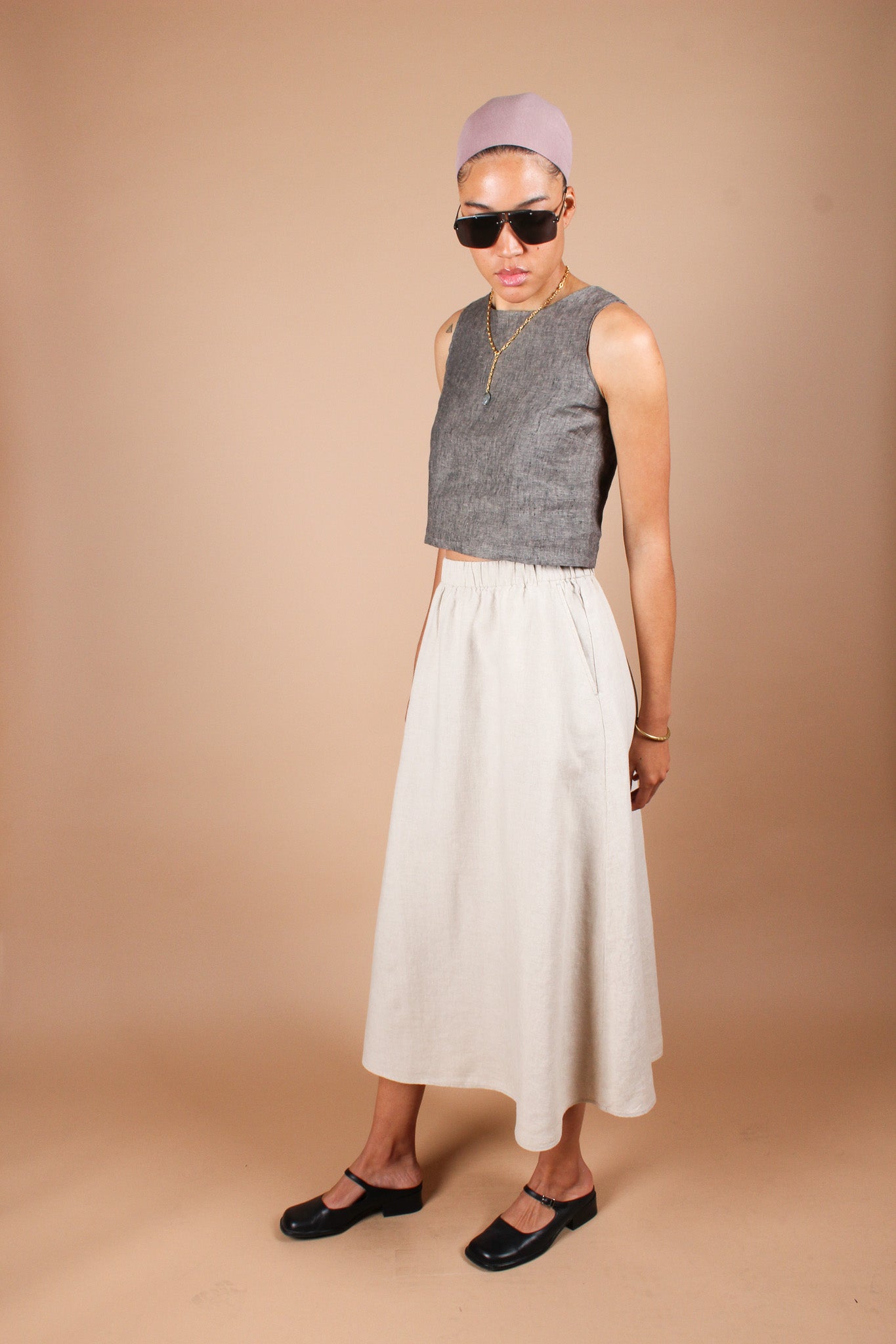 Handmade Crop Tank in Static