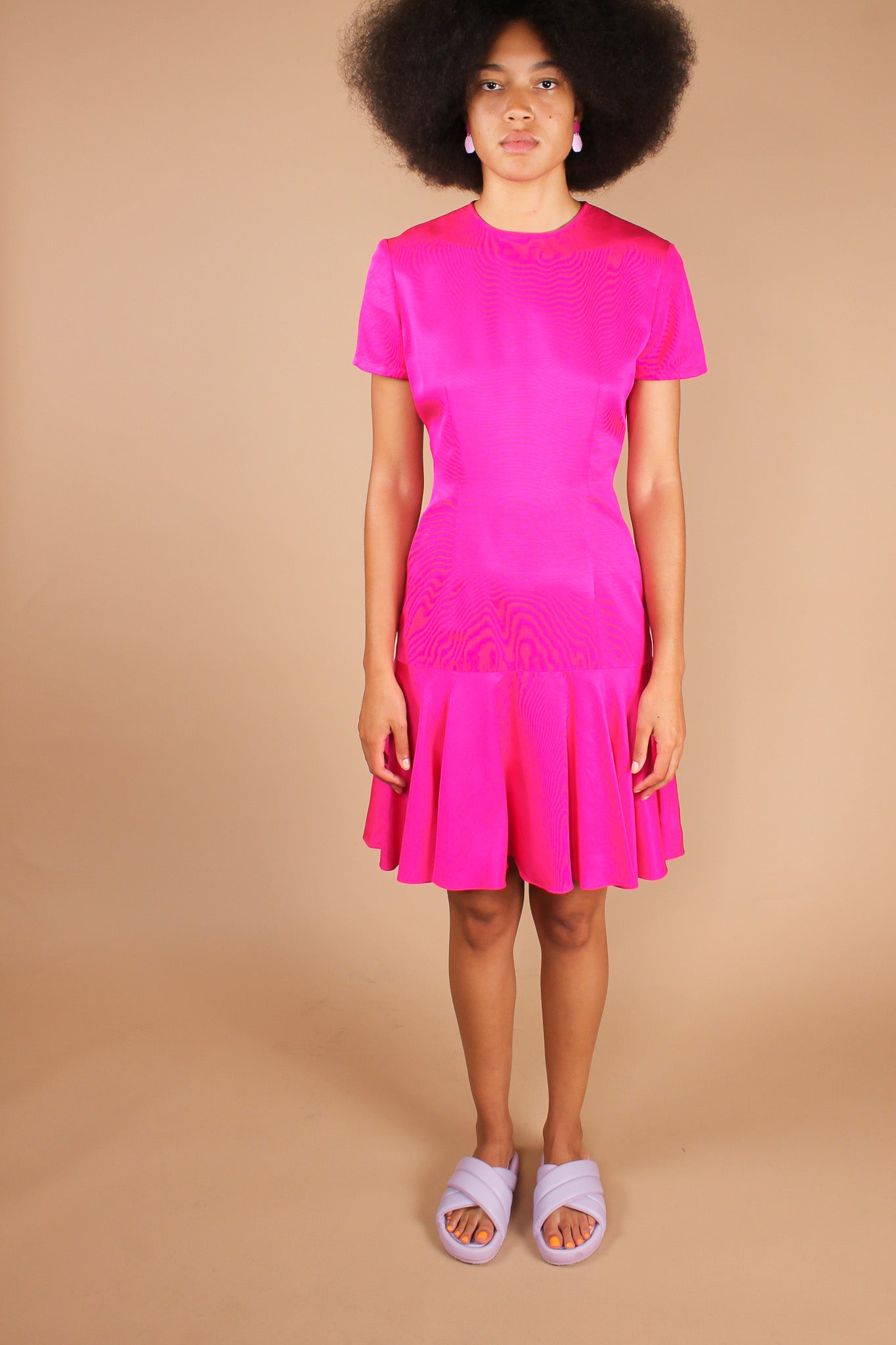 Redesigned Barbie Pink Silk Dress Size S