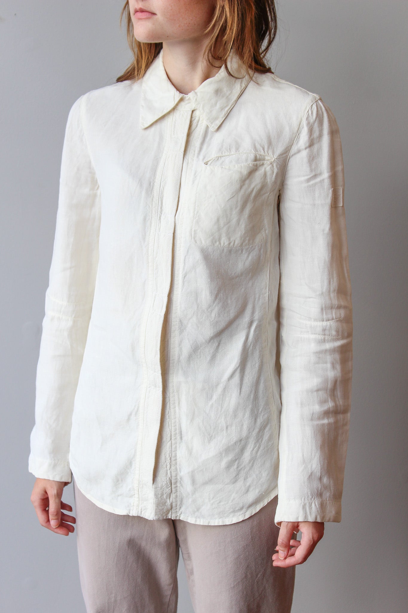 Vintage Armani Linen Shirt Size S