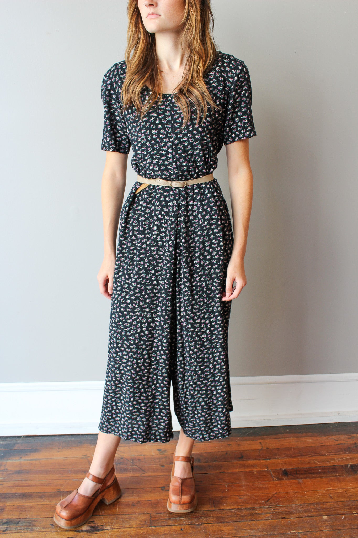 Vintage Floral Romper Size S