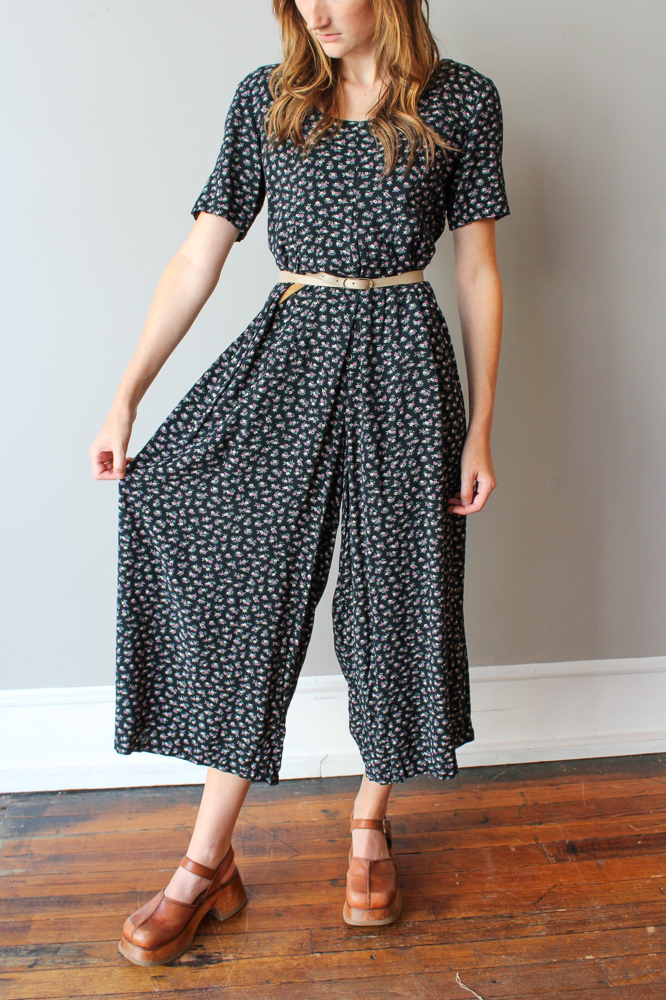 Vintage Floral Romper Size S