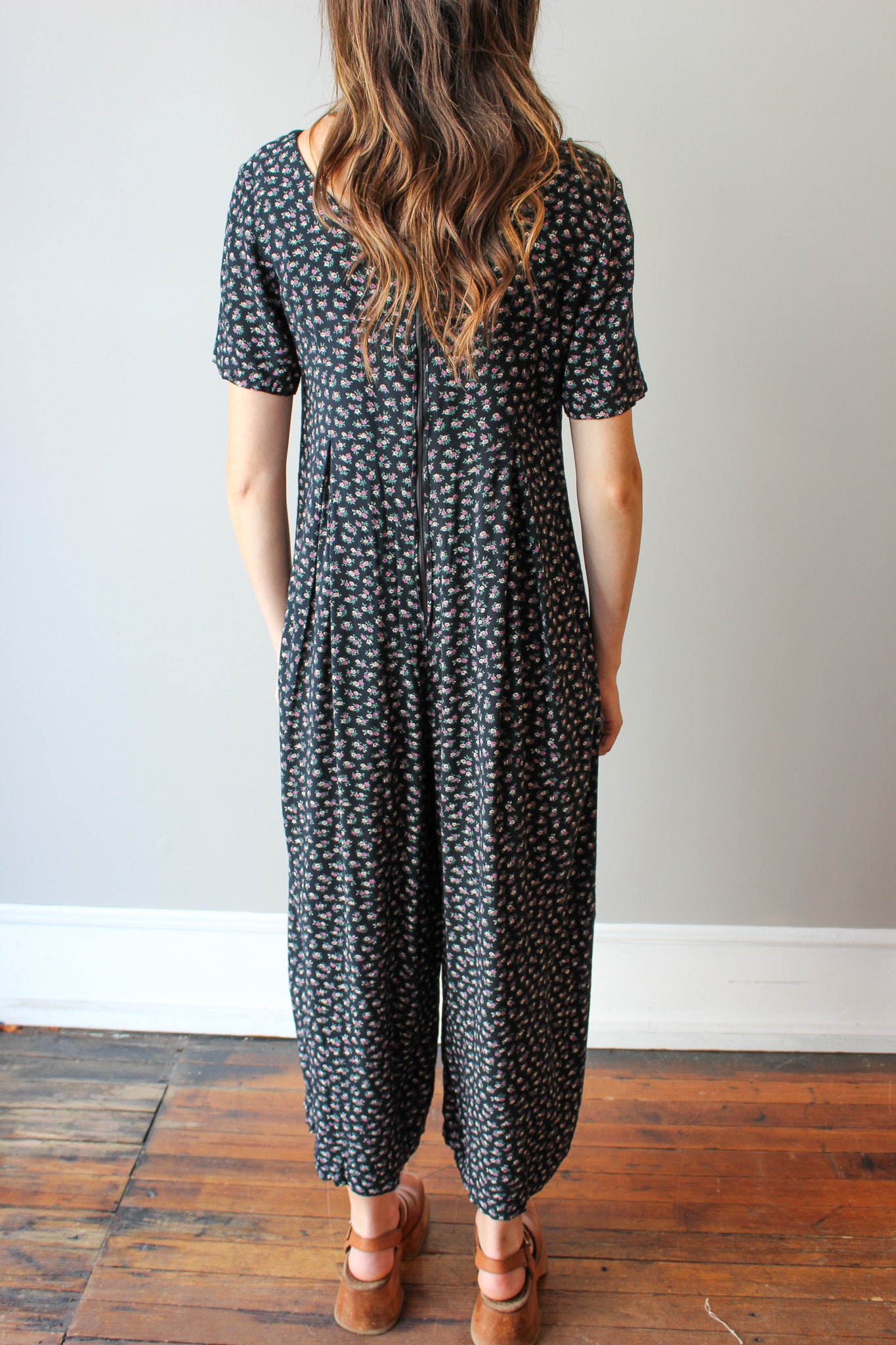 Vintage Floral Romper Size S