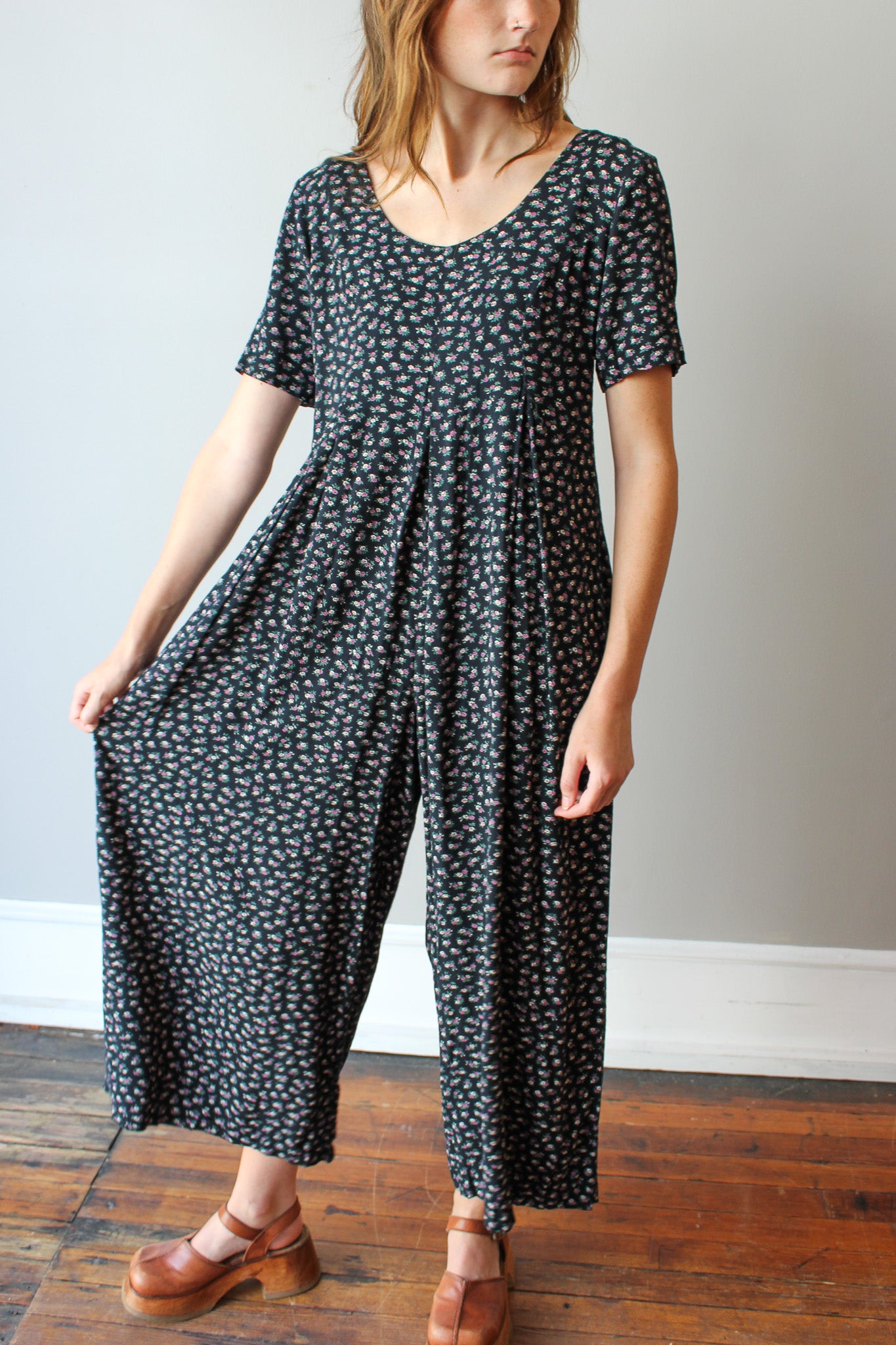 Vintage Floral Romper Size S
