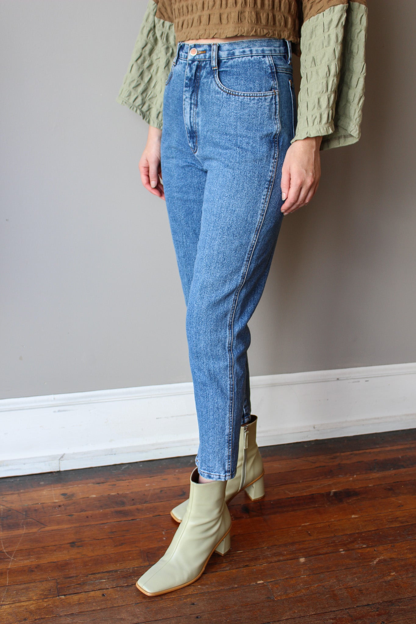 Vintage Tapered Blue Jeans Size M