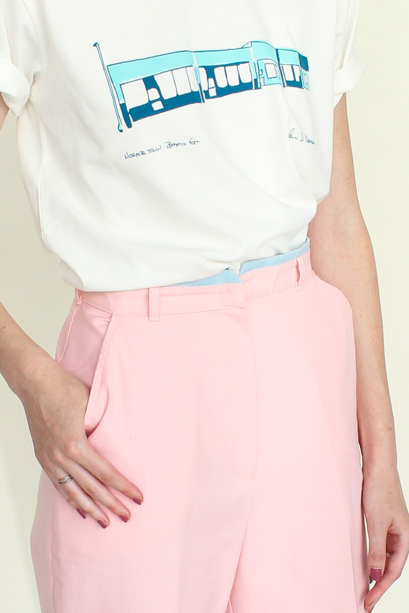 Vintage Peony Pants Size XS