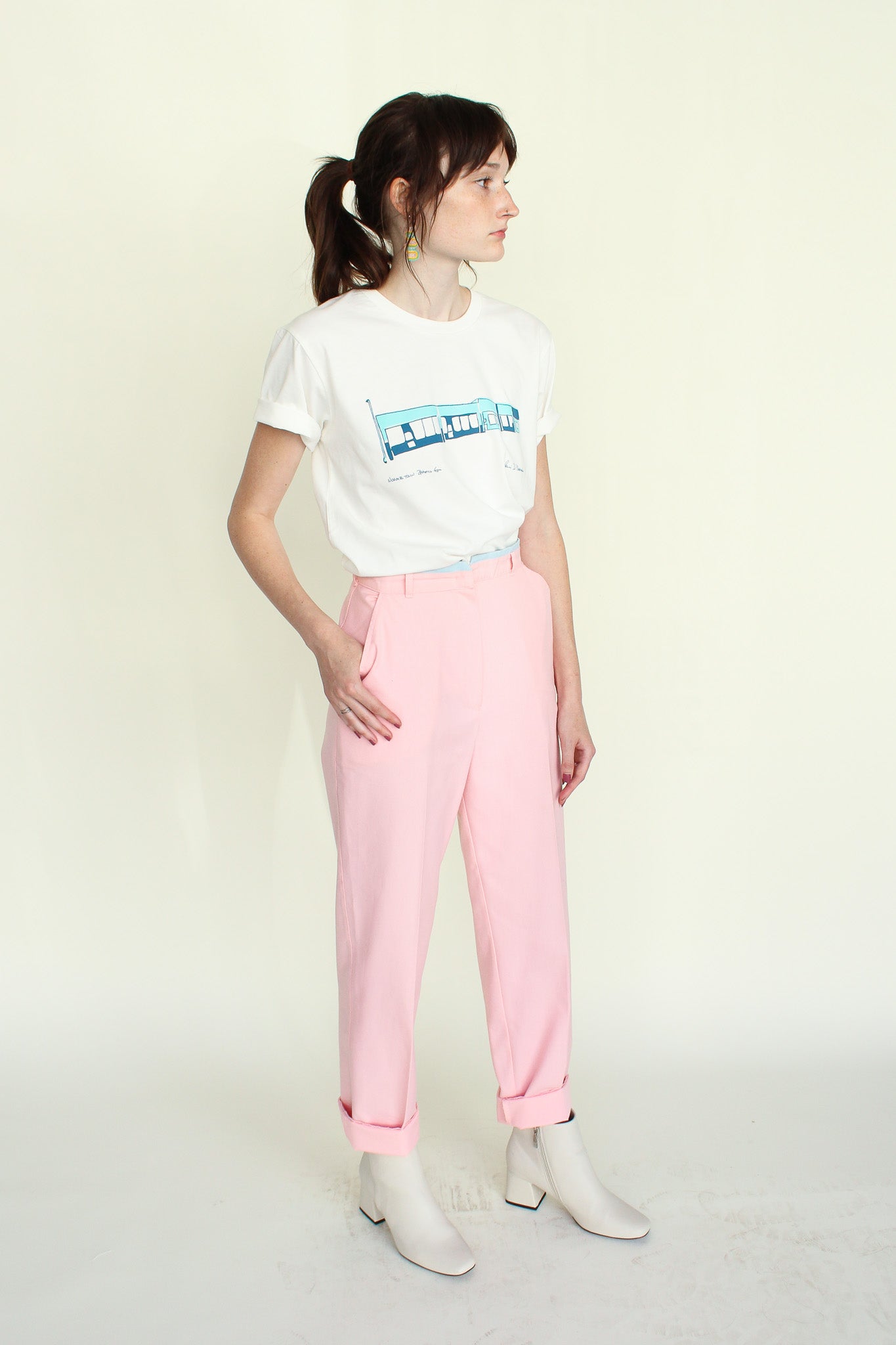 Vintage Peony Pants Size XS