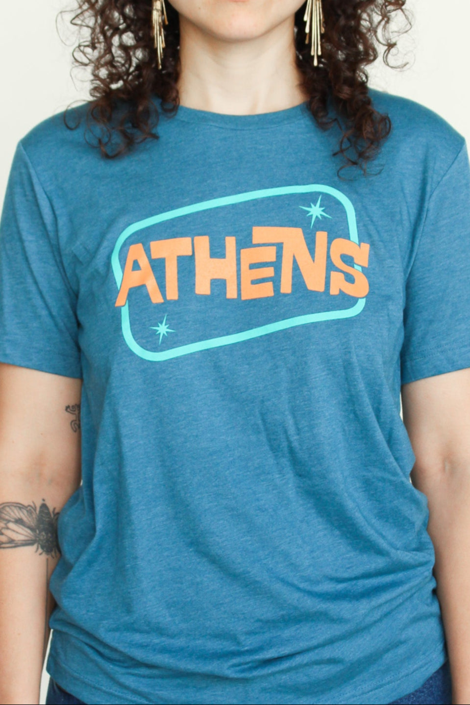 Athens Retro Blue Tee