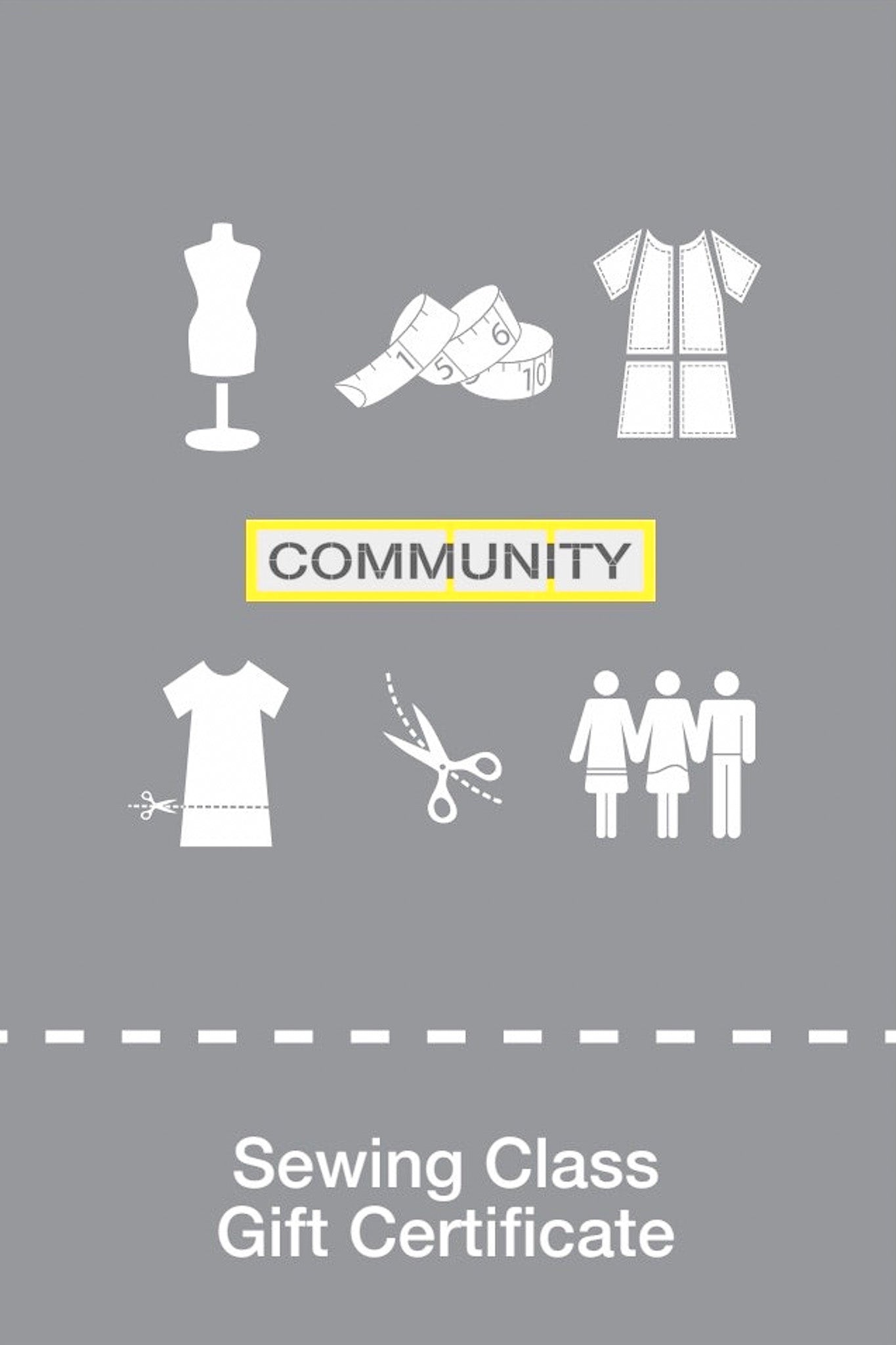 Sewing Class Gift Card