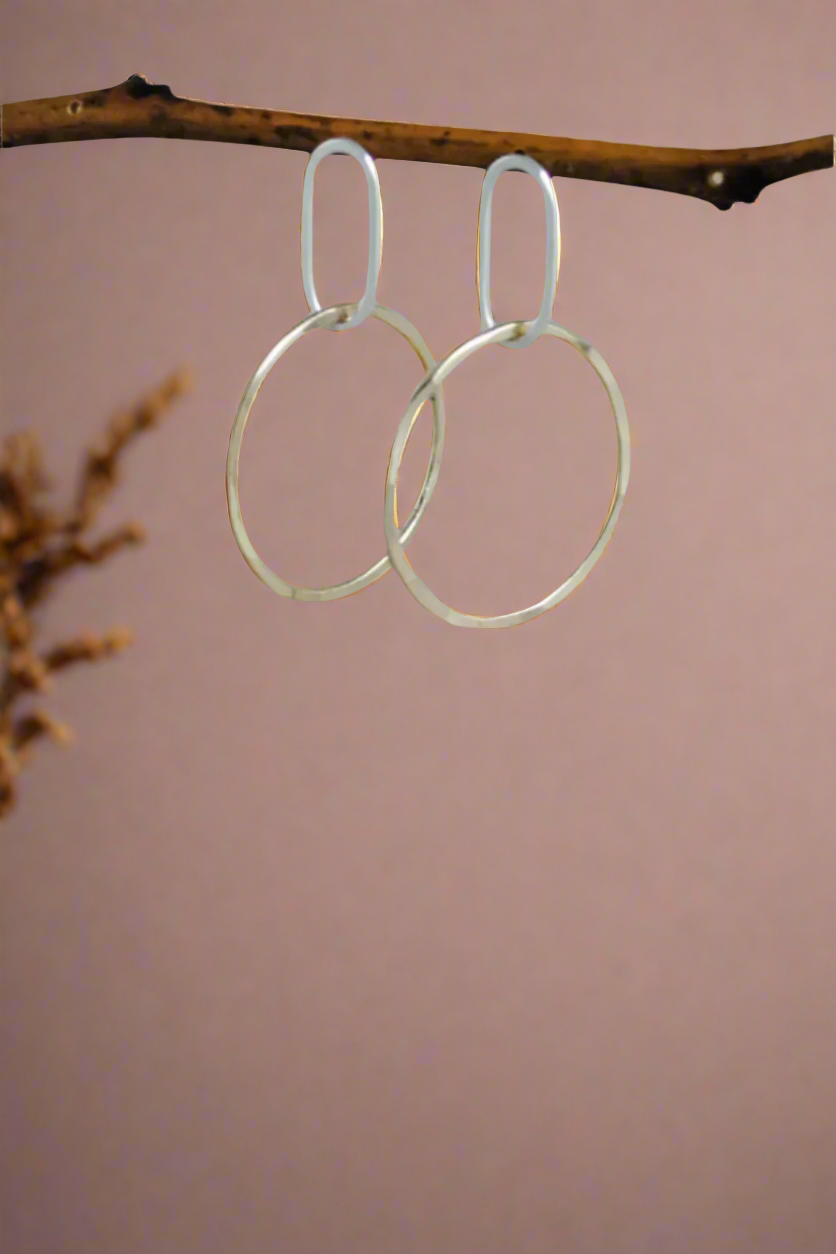 Paperclip Stud Earrings