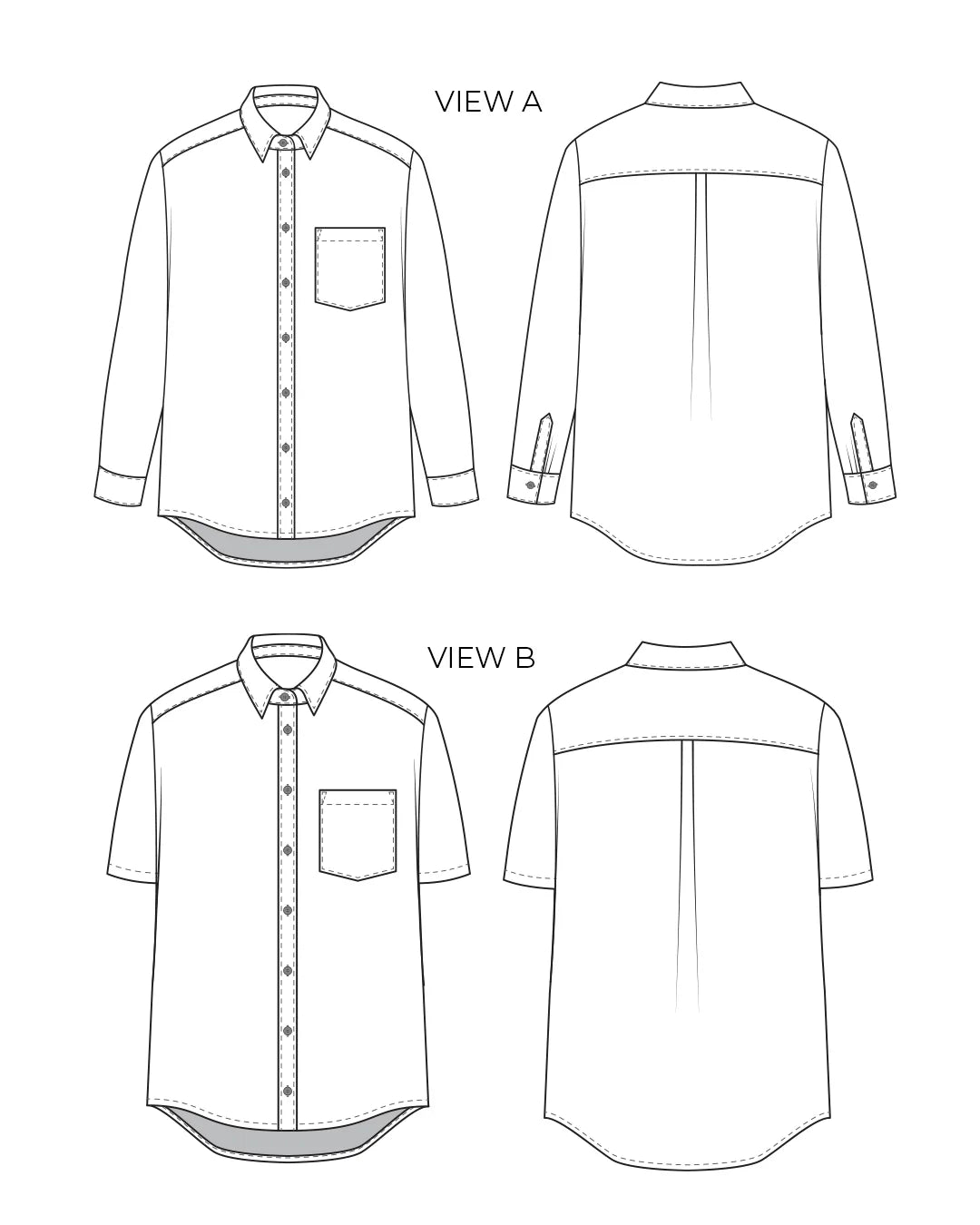 Unisex Button-Up Shirt (Intermediate Sewing): Oct 29-Nov 19, 2025 (price includes pattern)