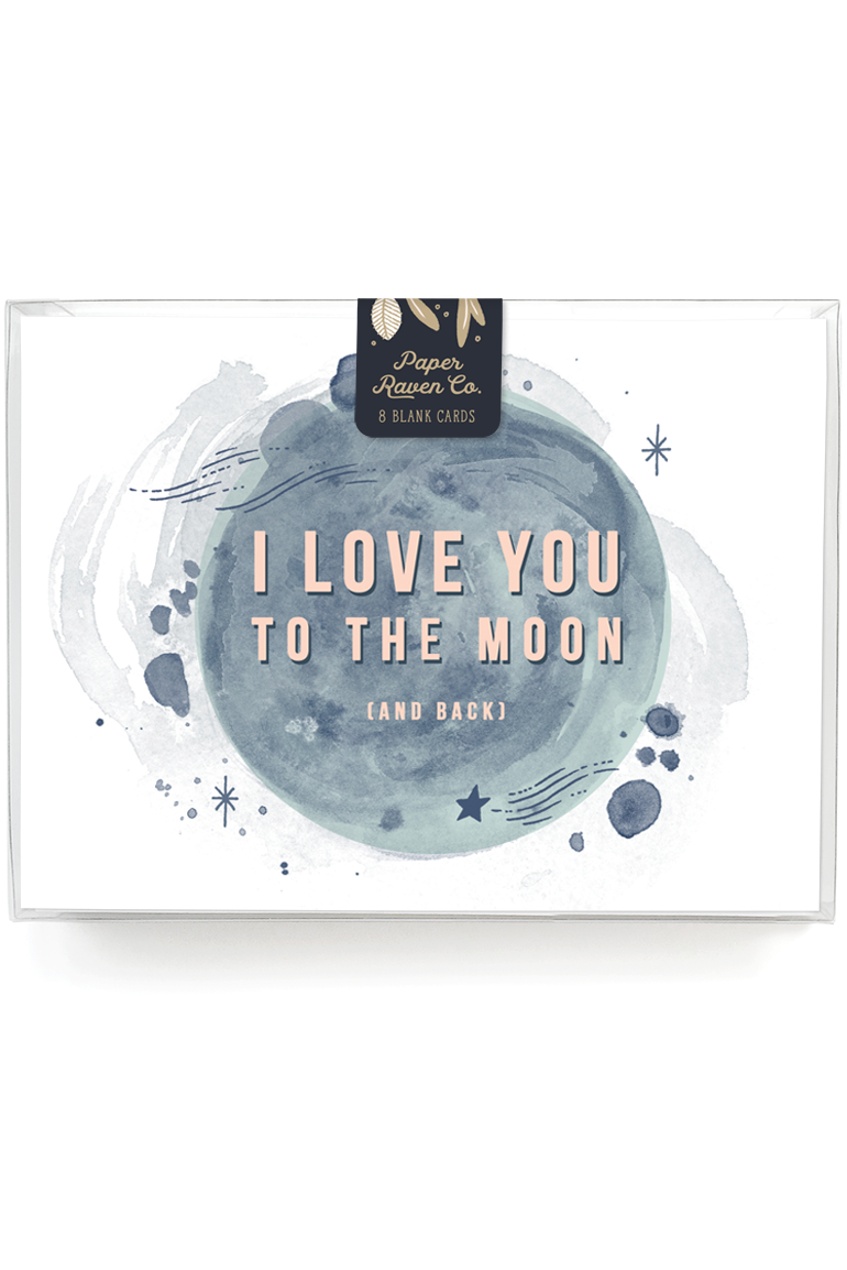I Love You to the Moon Greeting Card