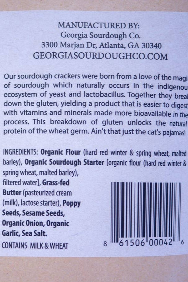 Everything Sourdough Crackers