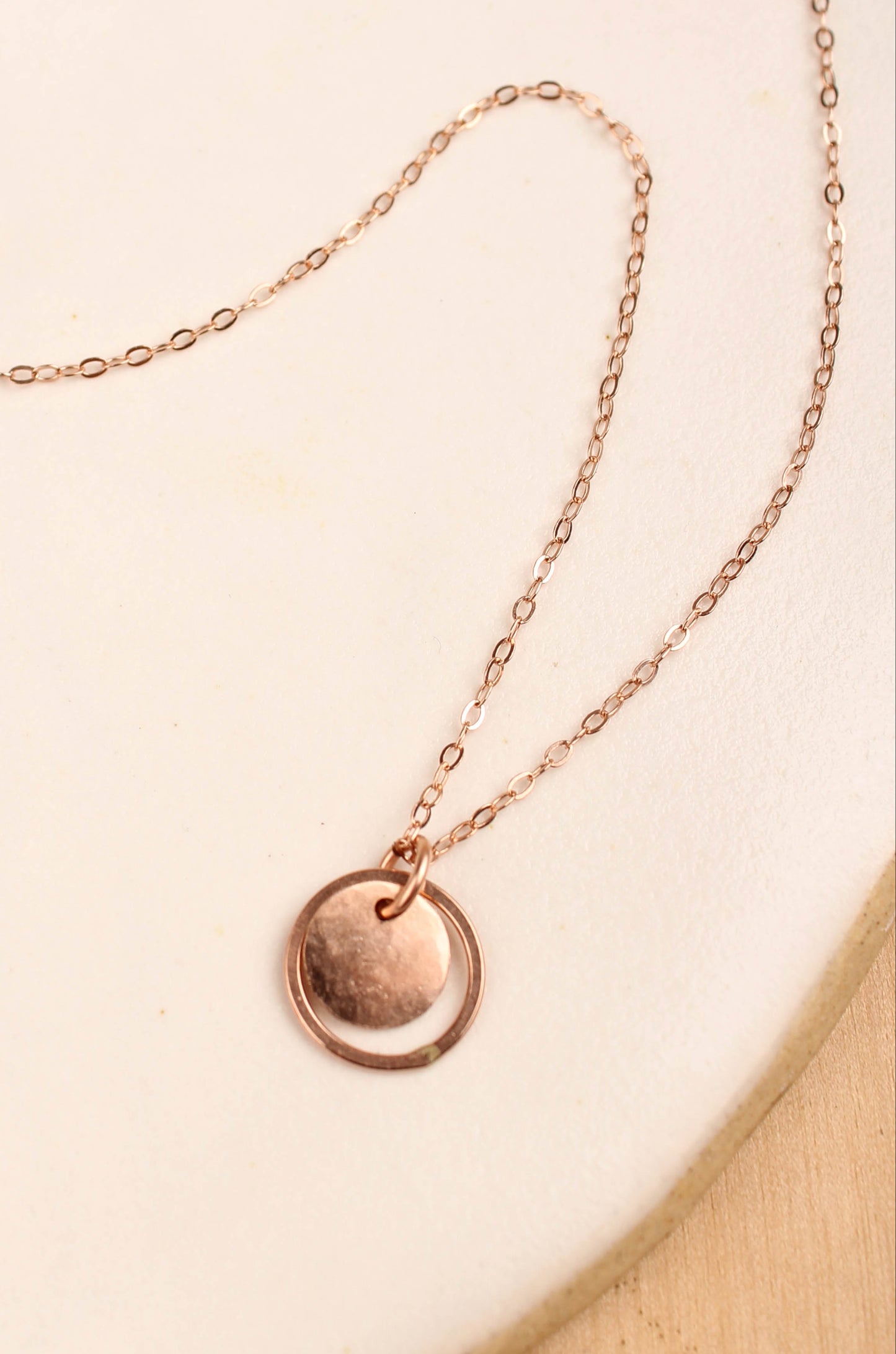 Hammered Halo Pendant