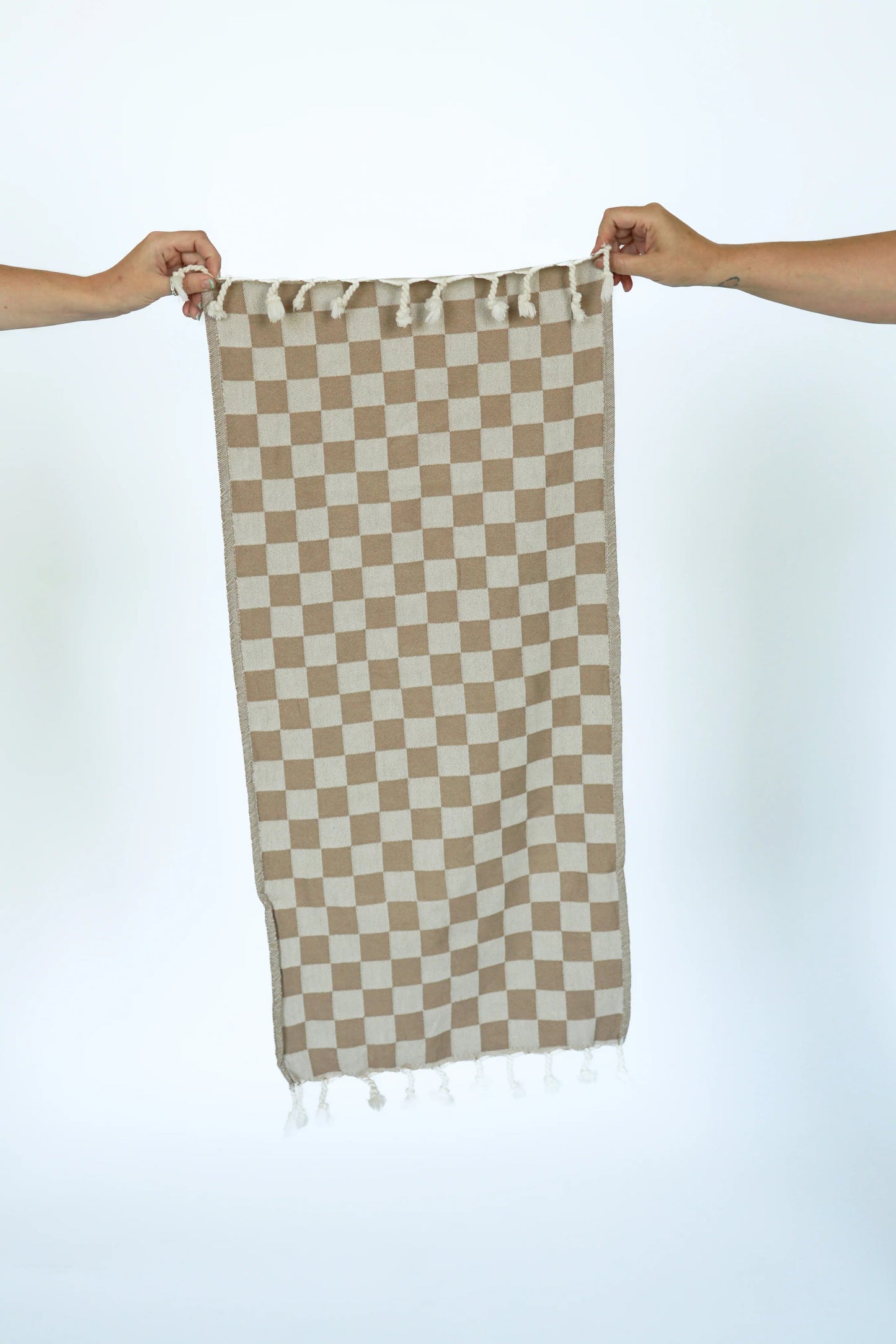 Checkered Turkish Hand Towel