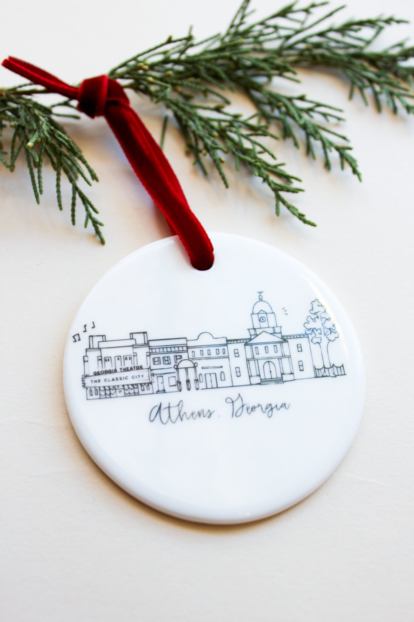 Athens Skyline Ceramic Ornament
