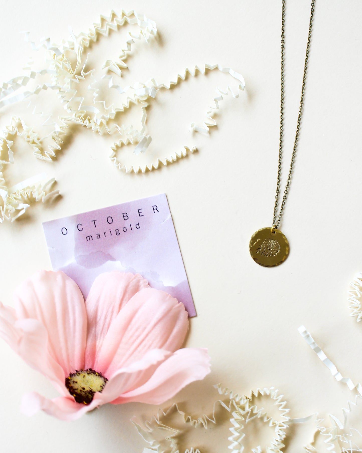 Month Flower Necklace