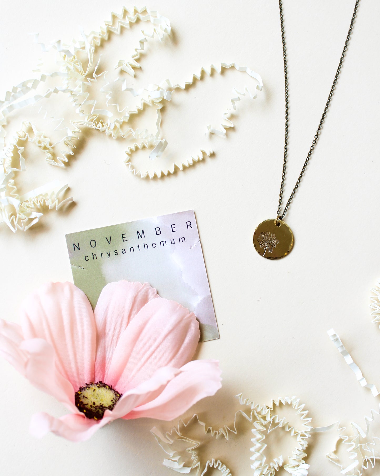 Month Flower Necklace