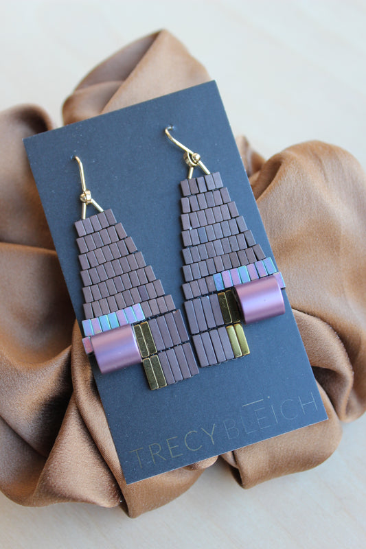 Athena Hematite Earrings