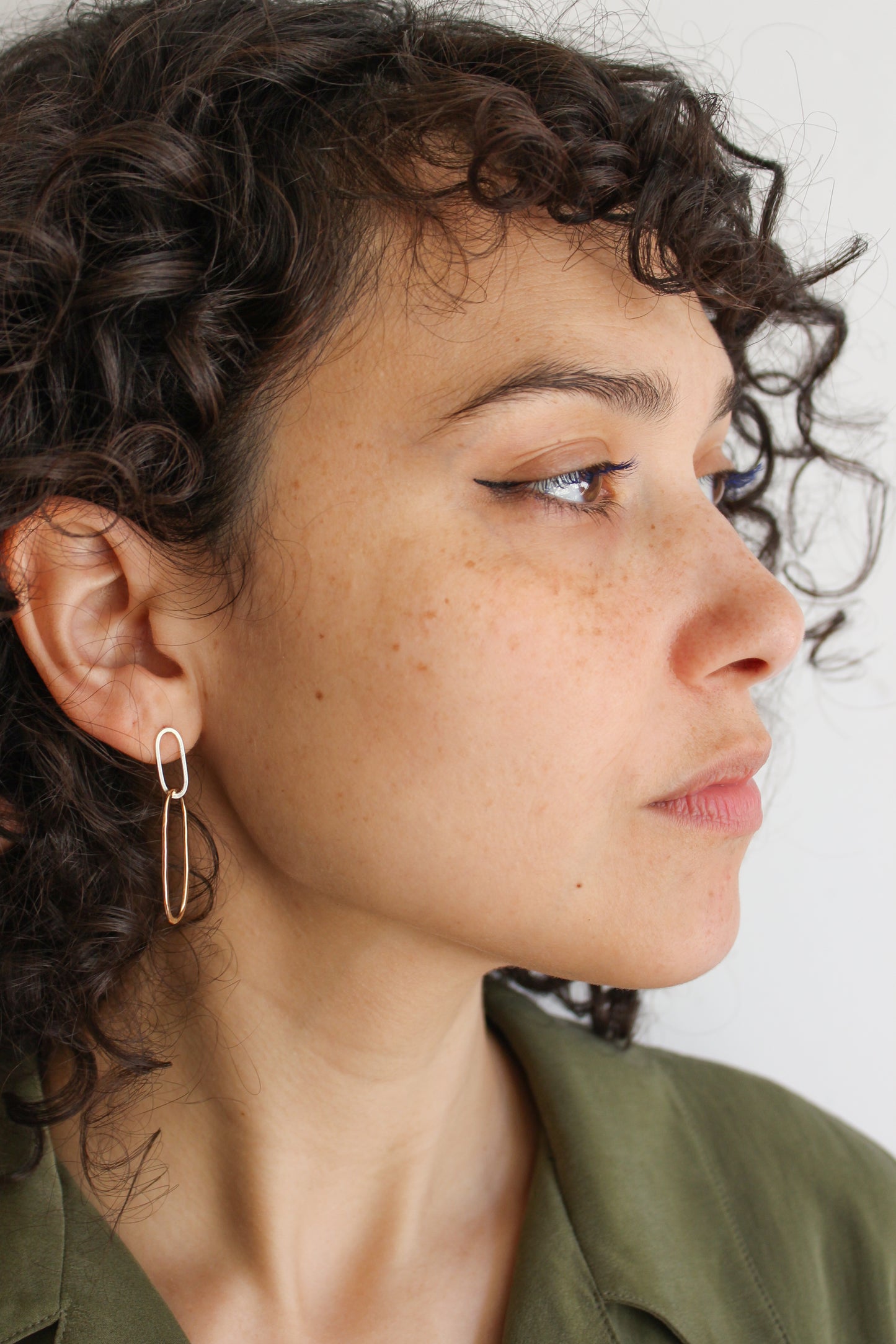 Oval Paperclip Earrings