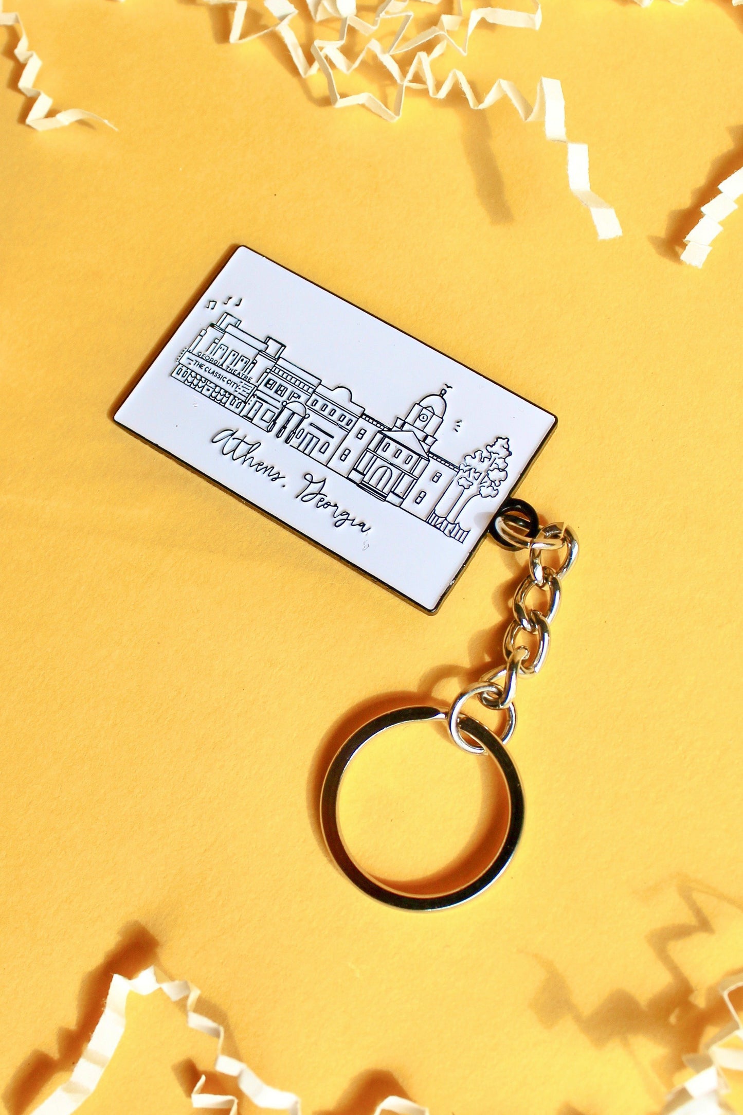 Athens Enamel Keychain