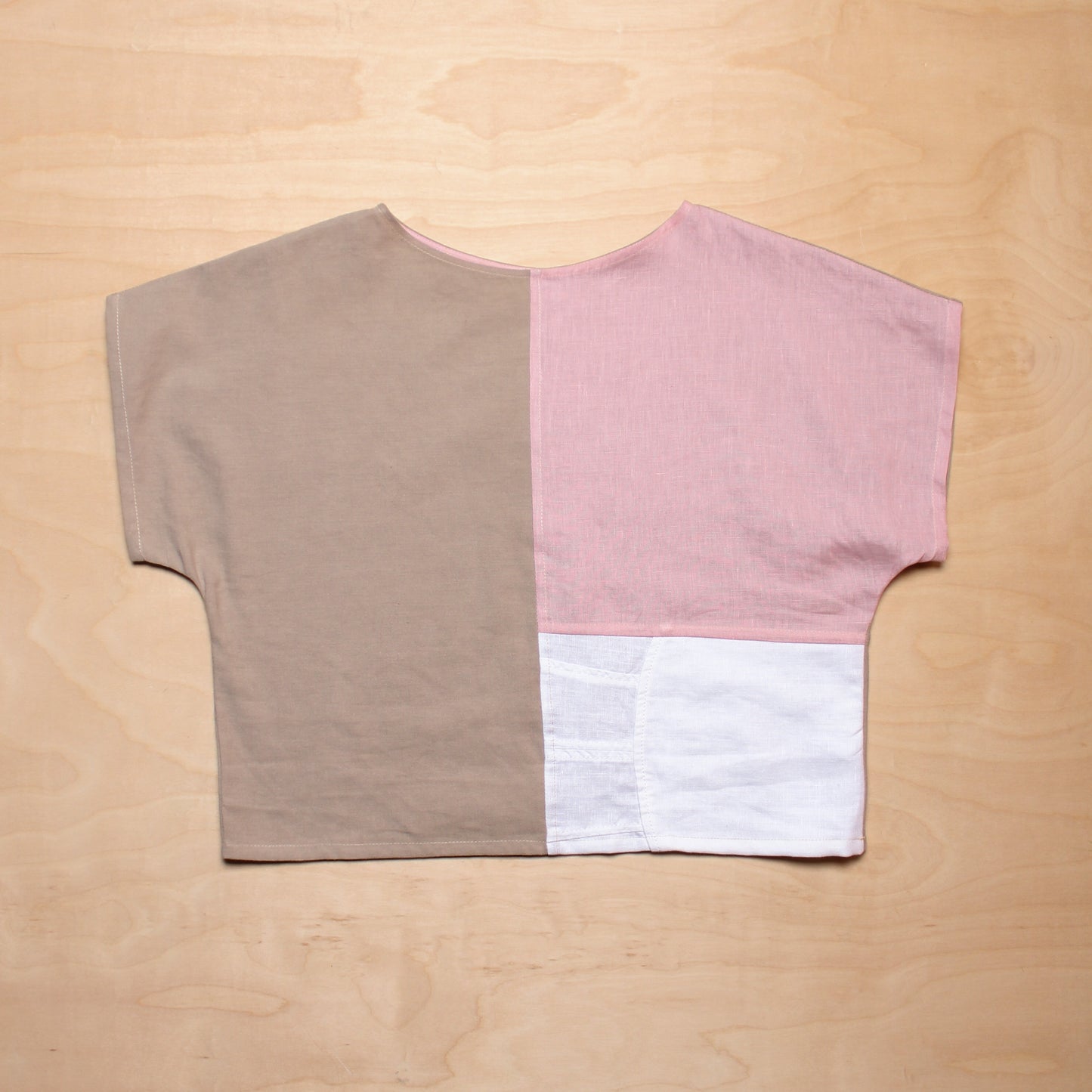 Handmade Pojagi Linen Tees