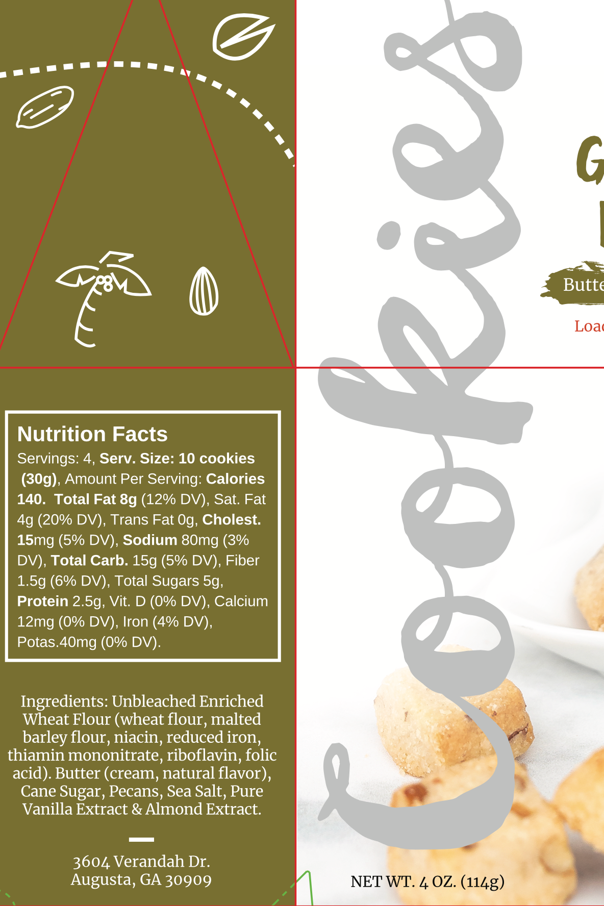 Georgia Pecan Shortbread Cookies