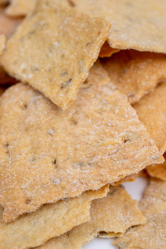 Rosemary Olive Oil Sourdough Crackers