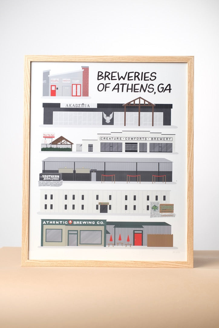 Breweries of Athens Print