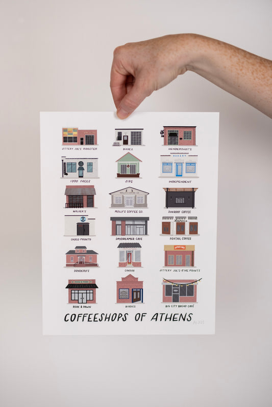 Coffeeshops of Athens Print