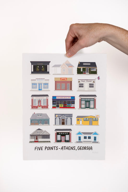 Five Points Athens Print