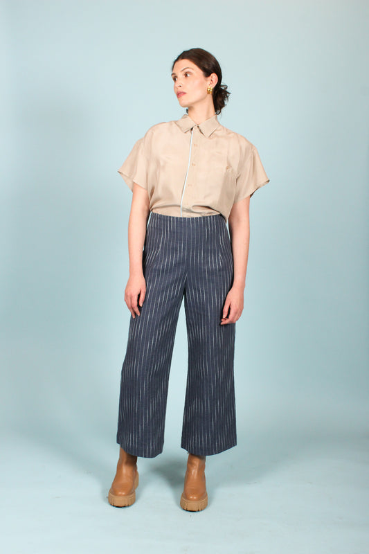 Handmade Wideleg Pants in Stripe Size L