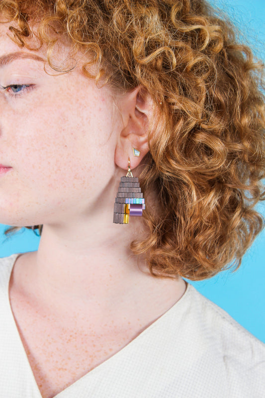 Athena Hematite Earrings