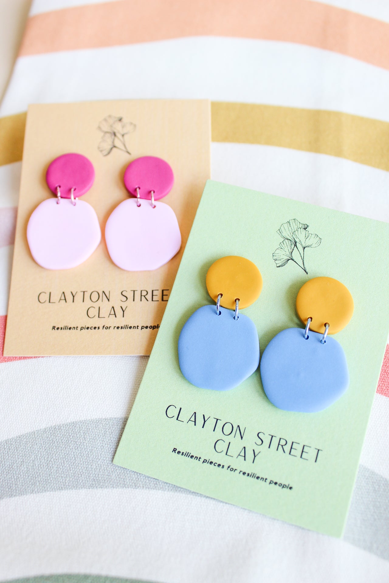 Color Block Earrings