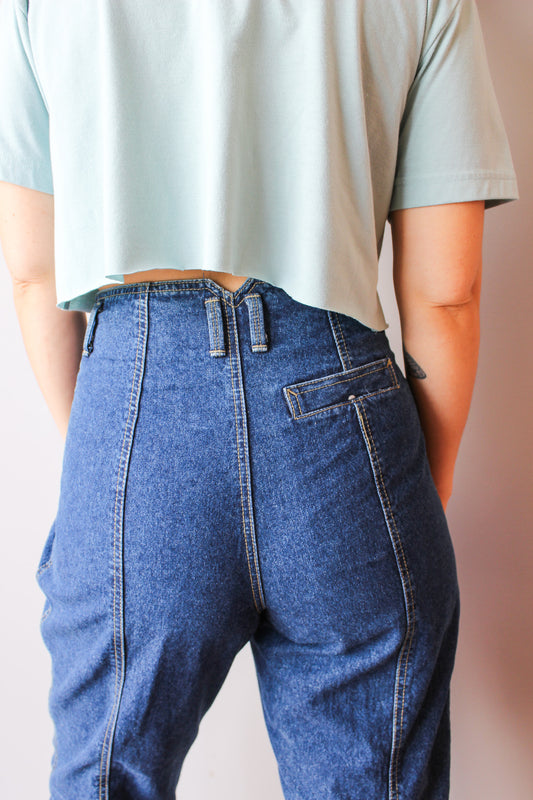 Vintage Liz Wear Pleated Jeans Size M