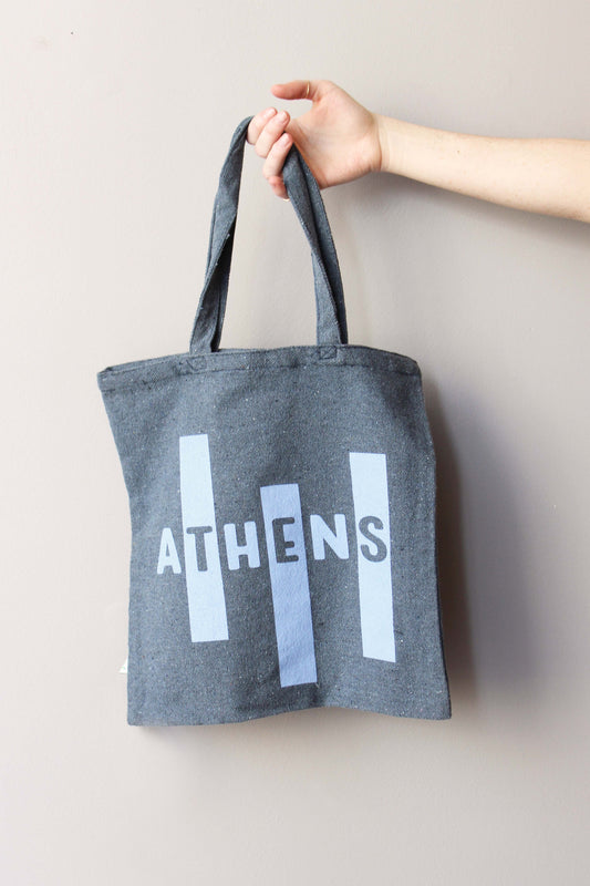 Athens Recycled Denim Tote Bag