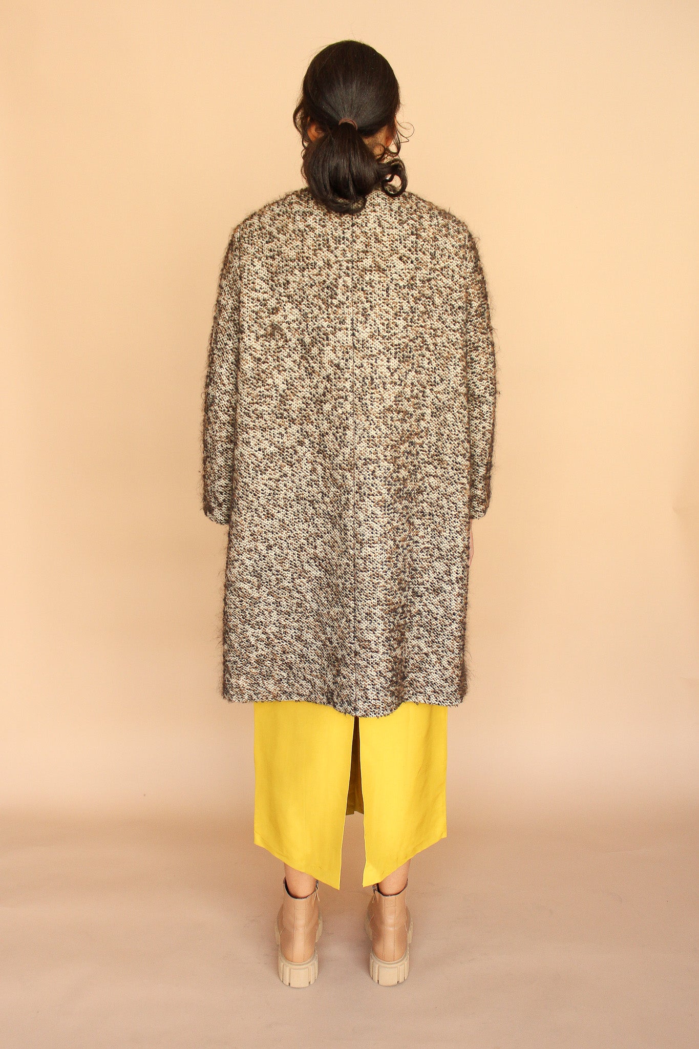 Vintage 60's Speckled Wool Coat Size XL