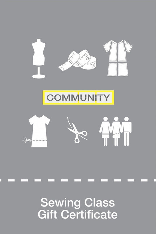Sewing Class Gift Card