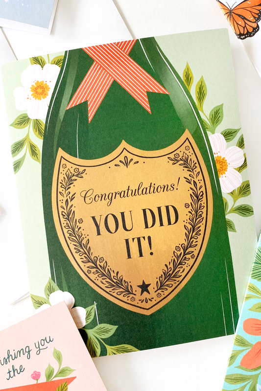 Champagne Congrats Greeting Card