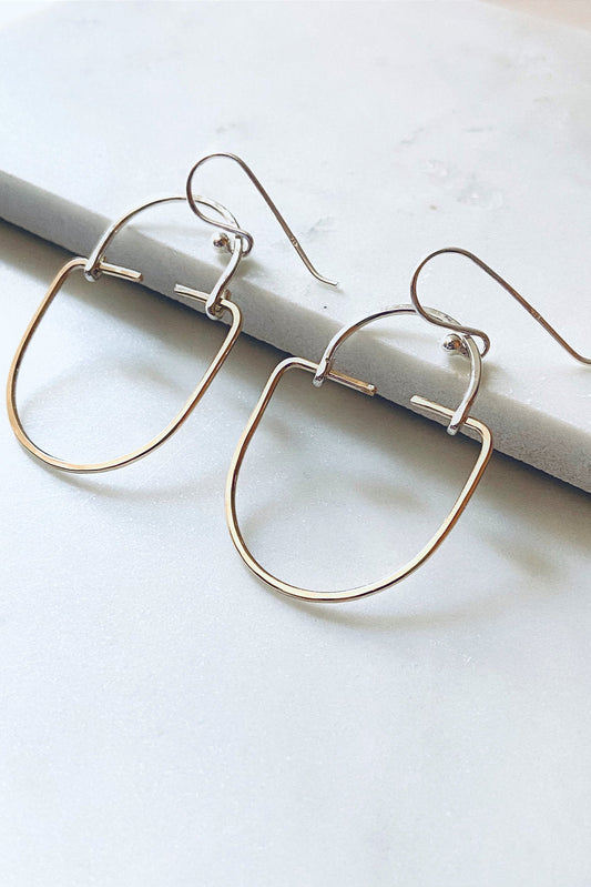 Sterling & 14k GF Cleo Earrings